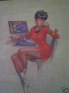 Star Treks Uhura Print 1976 Kelly Freas