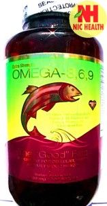  Omega 3,6,9 Fish Oil,1000mg 300Softgels,w Flaxseed Oil& Vitamin E