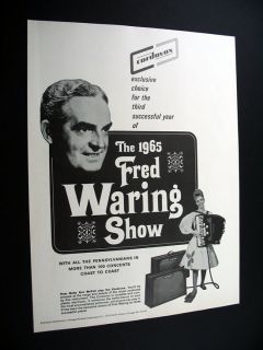 Cordovox Betty Ann McCall Fred Waring Show 1964 Ad