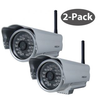 Foscam FI8904W 2 PACK Wireless/Outdoor IP Camera FREE SUPPORT & 1 YEAR
