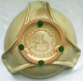 1982 Frankoma Pottery Ashtray Diamond Jubilee Youre Doin Fine