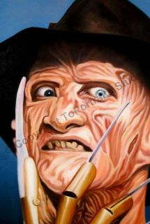 Freddy Krueger Nightmare on Elm Street Oil Art Painting