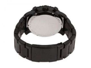 new fossil chronograph gage black plated stainless steel mens watch