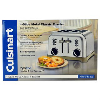 Cuisinart Model RBT 365SA Four Slice Metal Toaster