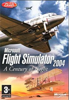 FLIGHT SIMULATOR 2004 A CENTURY OF FLIGHT PC RETAIL BOX 98 ME 2000 XP