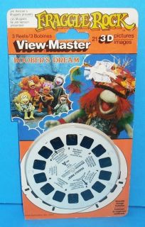 Fraggle Rock 1984 View Master 3 Reel Set with Package