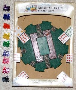 Fundex Mexican Train Game Double 12 Color Dominoes Set Complete