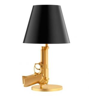 Modern Design Flos Bedside Golden Gun Table Lamp Desk Lighting Working
