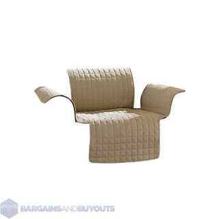 TexStyle Ultra Plush Throw Style Furniture Protector Loveseat Natural