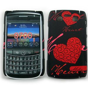 Mobo Heart Back Fluor Case Protector by Blackberry 9700 