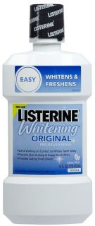 Listerine Whitening Plus Fluoride Pre Brush Rinse 473ml