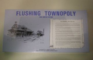 Flushing Townopoly 1990 Limited Edition Flushng Michigan Brand New