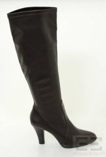 Franco Sarto Brown Vegan Leather Knee High Boots Size 9M NEW