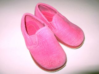 Toddler Girls Pink Corduroy Foamtreads Slippers Flats Shoes sz 8