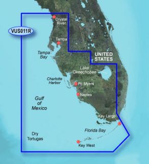 Garmin Bluechart G2 Vision VUS011R Southwest Florida FL