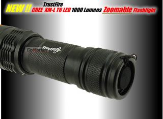 features flashlight trustfire cree xm l t6 led adjustable focus torch