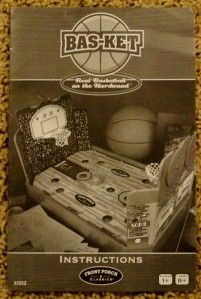 Front Porch Classics Bas Ket Real Basketball on The Hardwood Tabletop