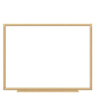 FranklinCovey Dry Erase Board Wood Frame 36 x 46 by Board Dudes