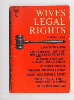 wives legal rights by richard gallen 1967