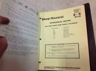Gallion Shop Manuals for 150P Crane 118 Grader 