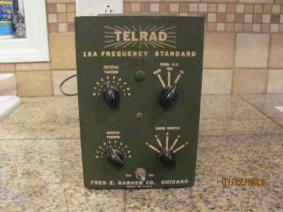 Fred E Garner Co Telrad 18A Frequency Standard