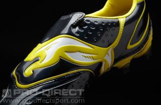  v1.11 i FG Black White Yellow Soccer Cleats Shoes powercat MANY SIZES