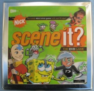 Scene It Nick DVD Trivia Game in Tin Nickelodeon Sponge Bob Avatar