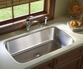 Kohler Single Basin Kitchen Sink Undermount 32x18x9 Sterling 11600