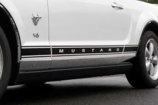 05 08 Ford Mustang Rocker Panels, Lower Kit Car Chrome Trim6 Pcs New