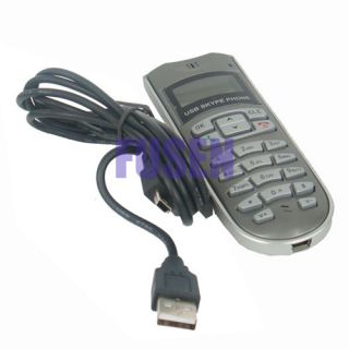 LCD USB Internet Phone Telephone Handset for Skype VoIP