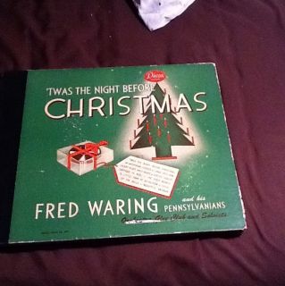  Twas The Night Before Christmas Fred Waring Deccan Records RARE