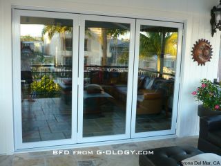  or 8 x 6.67 Modern Exterior Bi Folding Sliding Glass Doors Patio NR