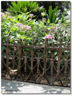  Victorian Garden Fence HEAVY antique finish old english lawn edging