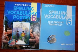 Abeka 6th Grade Language Arts 9 Book Lot. Below I will list each book