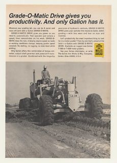 1967 Galion Grade O Matic Drive Motor Grader Print Ad