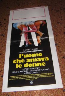 Homme Qui Aimait Les Femmes Truffaut Italy Original Vintage