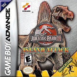 Jurassic Park III Island Attack Game Boy Advance GBA Nintendo 2001