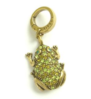 New Fossil Brand Frog Charm Bracelet Necklace Vintage Gold