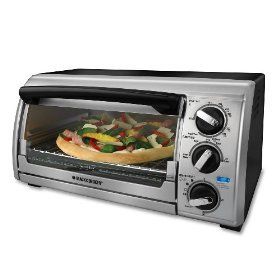 Black Decker 4 Slice Toaster Oven Cooking Counter New