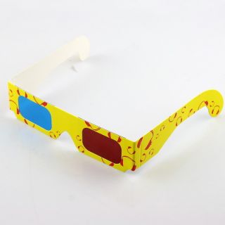 Red Blue 3D Dimensional Anaglyph Glasses Game Movie