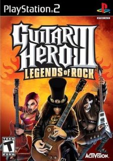  PS2 GAME GUITAR HERO III LEGENDS OF ROCK GAME ONLY BRAND NEW