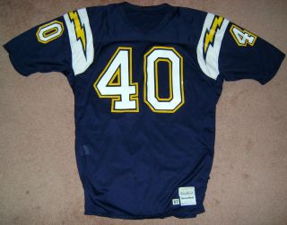 San Diego Chargers 1987 Game Un Used Gary Anderson Jersey Vintage