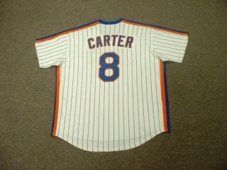 Gary Carter Mets 1986 Throwback Home Jersey XL