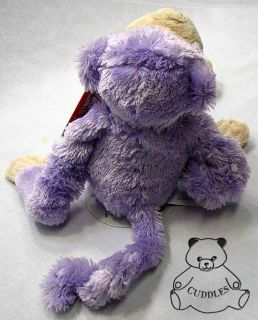 Monkey Purple Sound Kiss Noise Ganz Plush Toy Stuffed Animal Ape