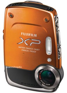 Fuji FinePix XP20 14MP 5 Meter Waterproof HD Digital Camera Orange