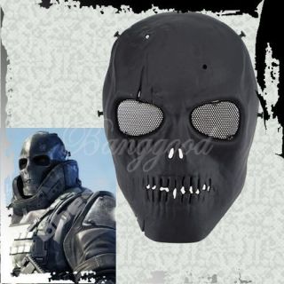 Skull Skeleton Protective Mask Full Face Airsoft Paintball BB Gun