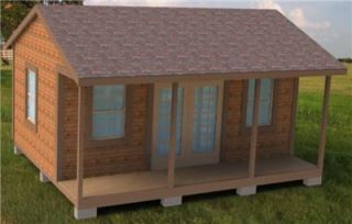  Plans How to Build 16x20 Garden Storage Shed Cabin Guest House