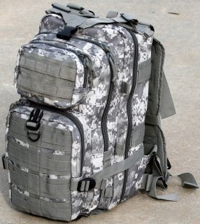 18 Tactical Assault Pack Military Backpack Bag w/ Molle.CAMO.Unisex