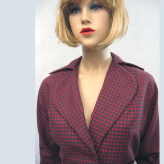 Vintage 50s 60s Sweet Swing Gab Dress Suit Jacket XL 1x