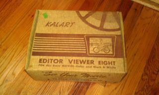 vintage Kalart Editor Viewer Eight with original box Model EV 8 Tons